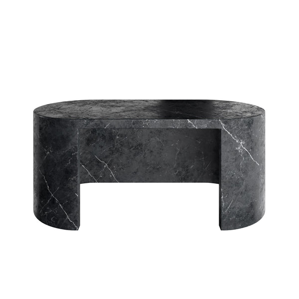 black marble office desk